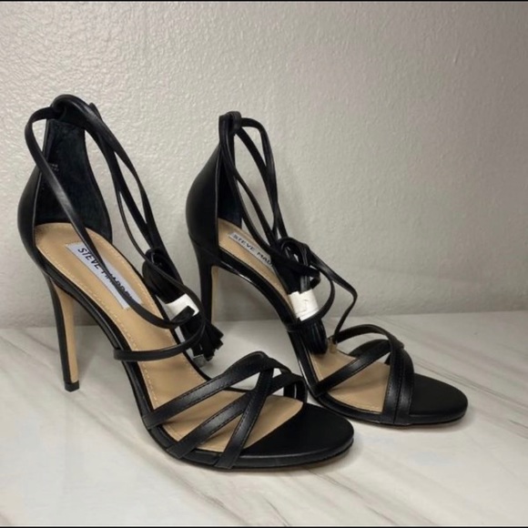 Steve Madden black sandal heels size 7.5 - Picture 4 of 6
